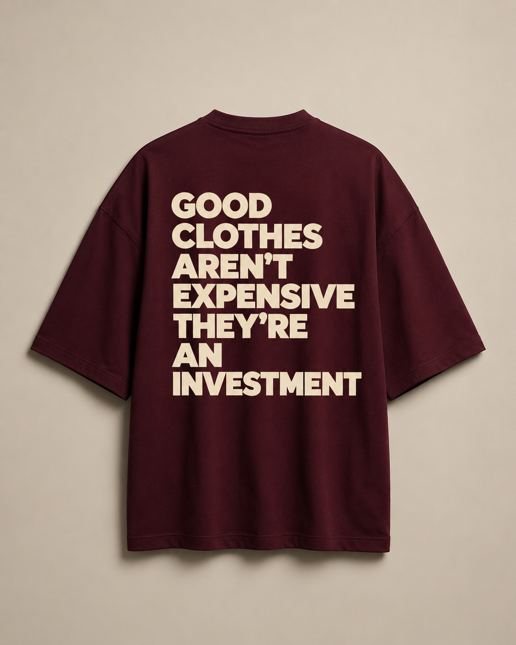 Burgundy Terry Tee